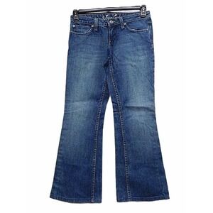 Juicy Couture Women Blue Denim Flare‎ Bootcut Jeans Size 27 Made in America Boho